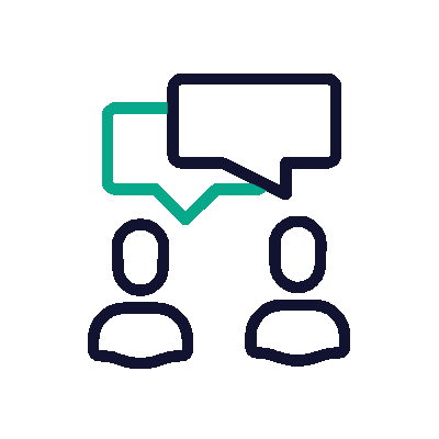 chatting house sitting icon